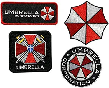 Umbrella Corporation Costume Patch (4PC - Iron on Sew on)